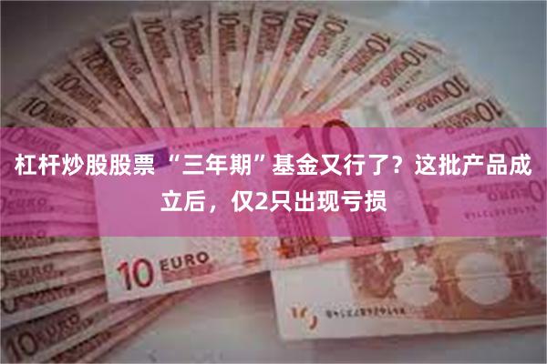 杠杆炒股股票 “三年期”基金又行了？这批产品成立后，仅2只出现亏损