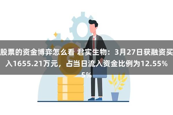 股票的资金博弈怎么看 君实生物：3月27日获融资买入1655.21万元，占当日流入资金比例为12.55%