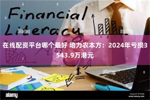 在线配资平台哪个最好 培力农本方：2024年亏损3543.9万港元