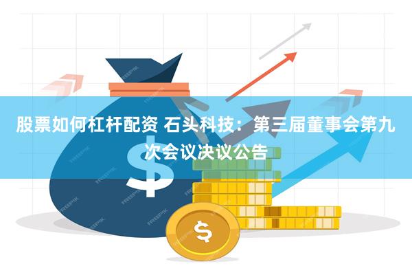股票如何杠杆配资 石头科技：第三届董事会第九次会议决议公告